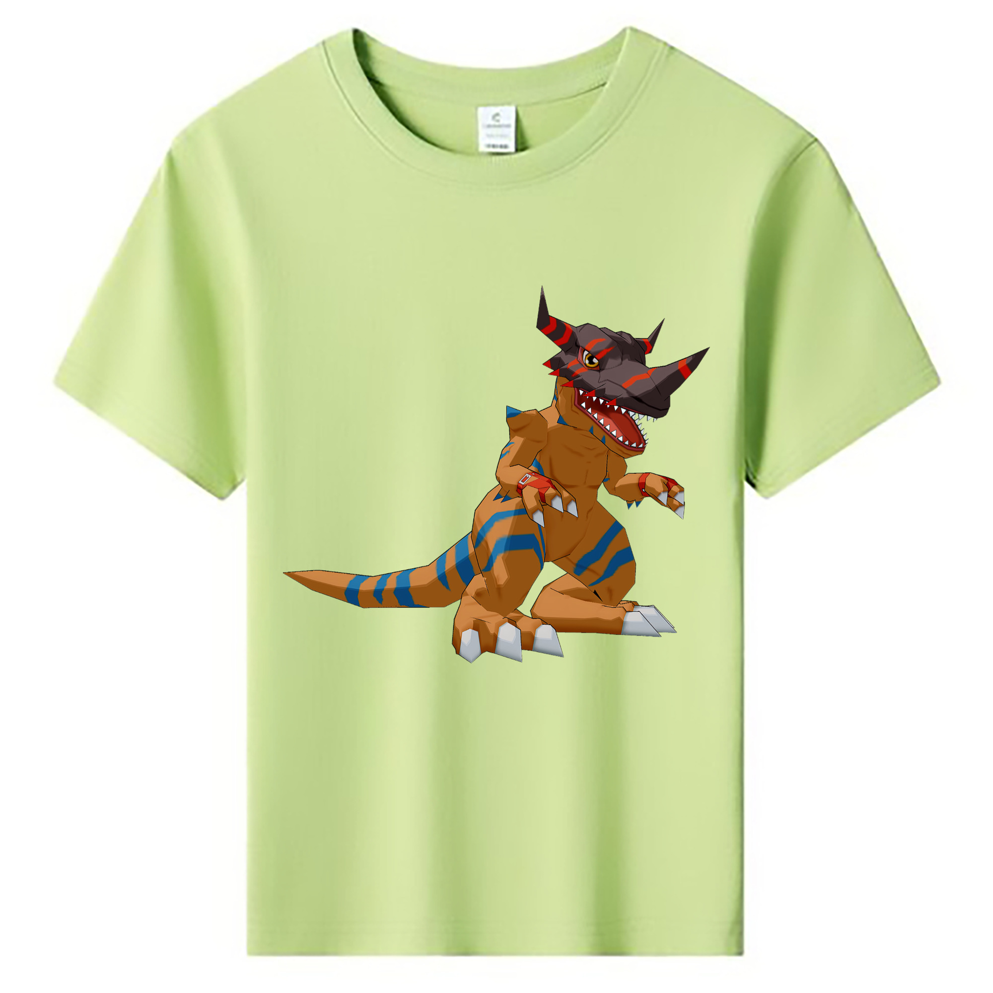 （画像用） Digimon デジタルモンスター/デジモン 綿100％キッズTシャツ（フロントプリント）
